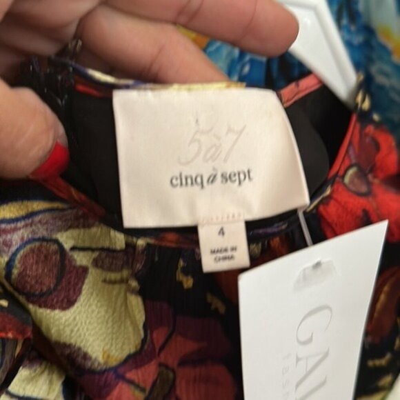 Cinq À Sept Dresses | Crystal Dress Maraschino Multi – Womens Size 4 New - Picture 11 of 13